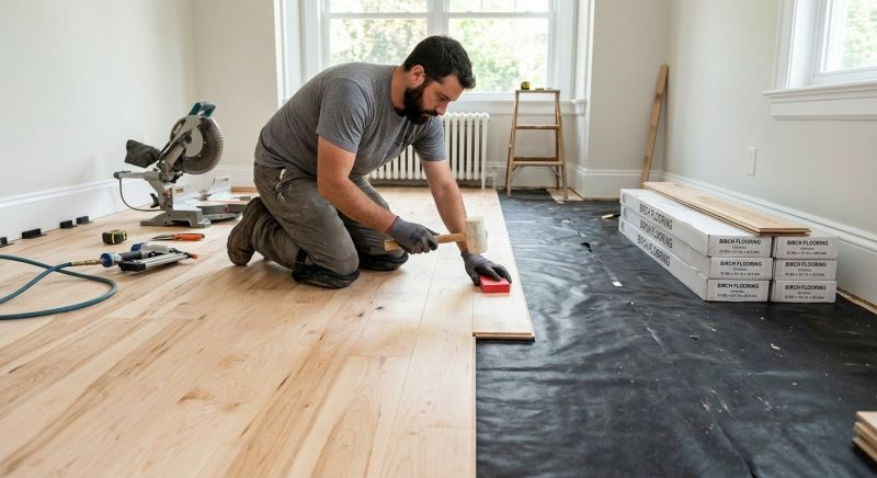 Birch Floor Installation in Pasco County, FL