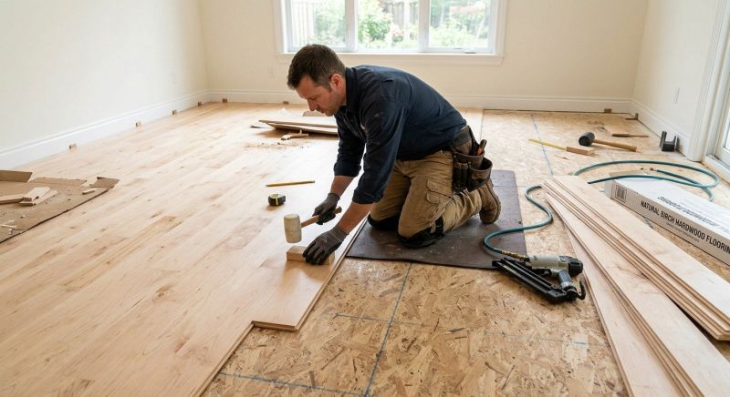 Birch Floor Installation in Pasco County, FL