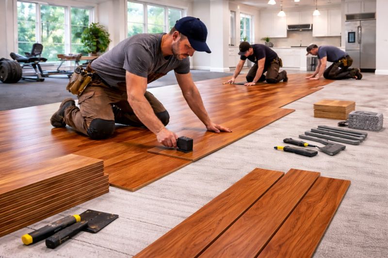 Cherry Floor Installation in Hudson, FL