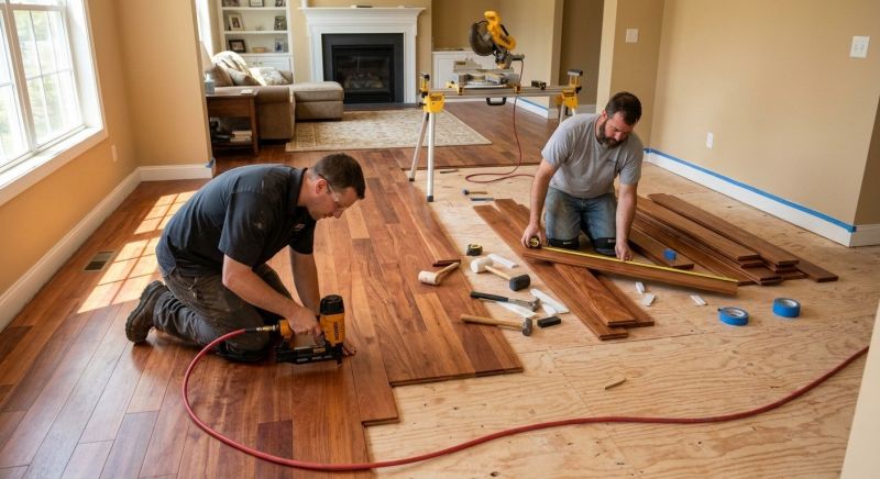 Cherry Floor Installation in Tarpon Springs, FL