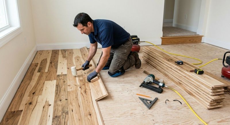 Hickory Floor Installation in Pasco County, FL