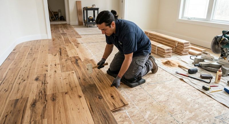 Hickory Floor Installation in Pasco County, FL