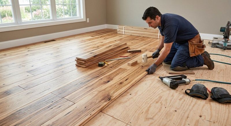 Hickory Floor Installation in Pasco County, FL
