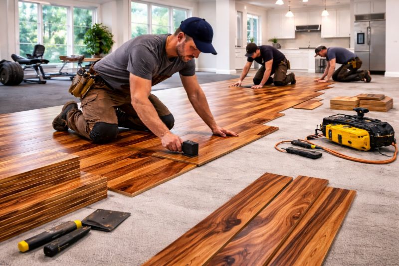 Teak Flooring Installation in Pasco County, FL