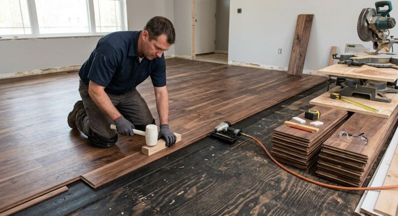 Walnut Flooring Installation in Pasco County, FL