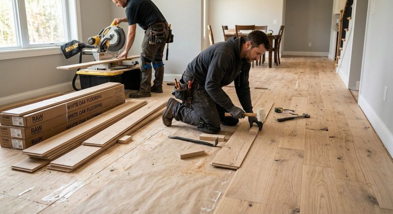 White Oak Floor Installation in Pasco County, FL