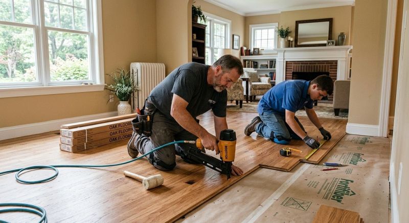 White Oak Floor Installation in Pasco County, FL