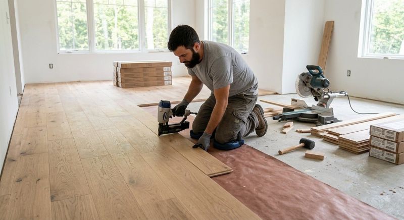 White Oak Floor Installation in Pasco County, FL